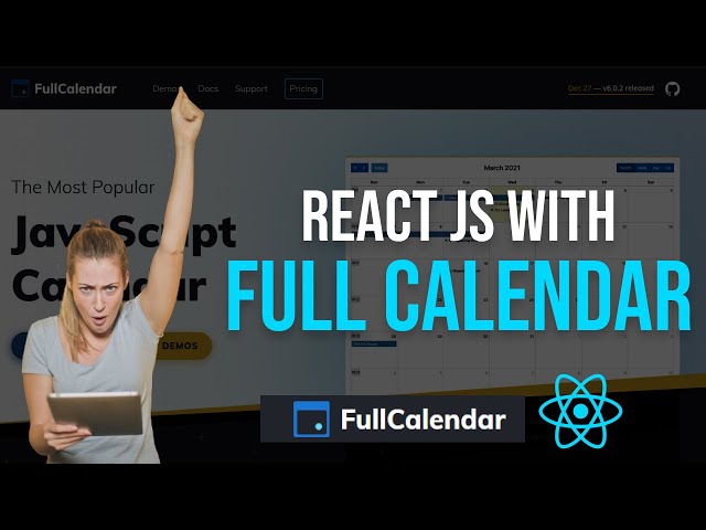 How to implement FullCalendar (reactjs/fullcalendar) #sourcecode