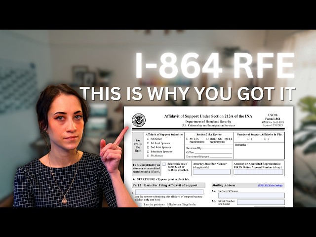 AOS RFE - AFFIDAVIT OF SUPPORT | Request for Evidence I-485 RFE