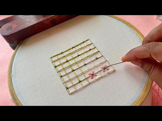 Hand Embroidery Designs Flower Pattern | Embroidery for beginners | bordado a mano