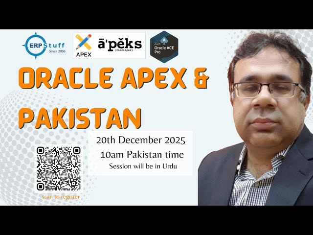 Oracle APEX & Pakistan (URDU) 22-DEC-2025 Online Session Recording