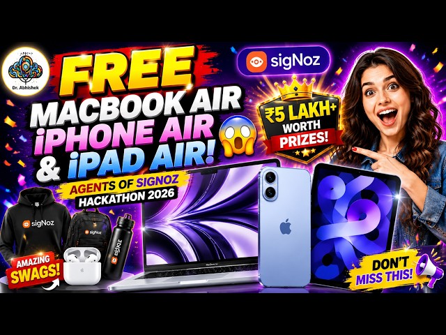 FREE MacBook Air, iPhone Air & iPad Air! 😱 Agents of SigNoz Hackathon 2026
