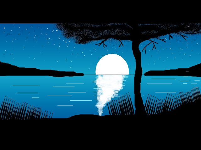 Ms paint drawing how to draw on computer a night with silence.How to draw on computer full tutorial.