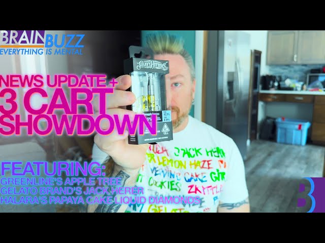 News + a 3 cart faceoff! Ft: Papaya Cake by Halara, Gelato's Jack Herer and Greenline's Apple Tree