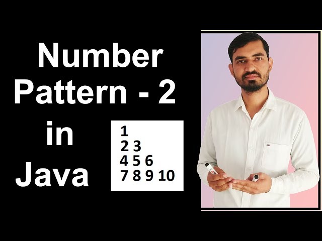 Number Pattern - 2 Program (Logic) in Java by Deepak