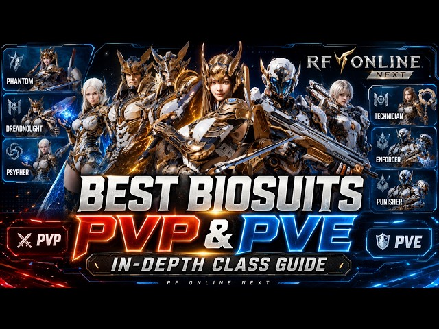 BEST Biosuits For PVP & PVE in Depth Class Guide RF Online NEXT Global Launch