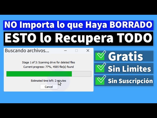 DOS Impresionantes Herramientas que Recuperan TODOS tus Archivos Borrados GRATIS e Ilimitado