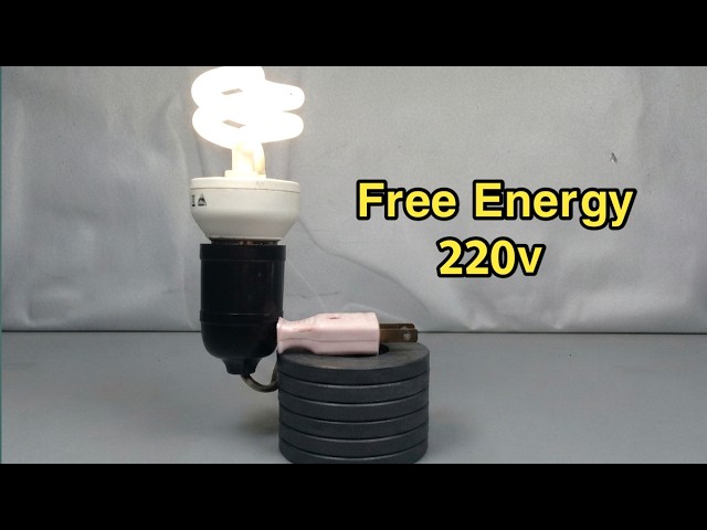 5 How to create 220volt free electricity energy self running with Magnetic tools Simple 100%
