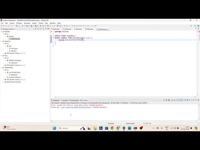 Error: Could not find or load main class Caused by: java.lang.ClassNotFoundException