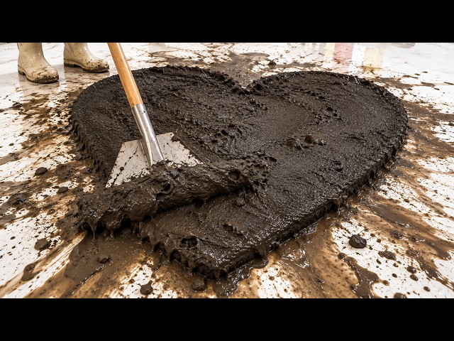Can We Save This Heart-Shaped Rug? Thick Mud Removal & Deep Cleaning