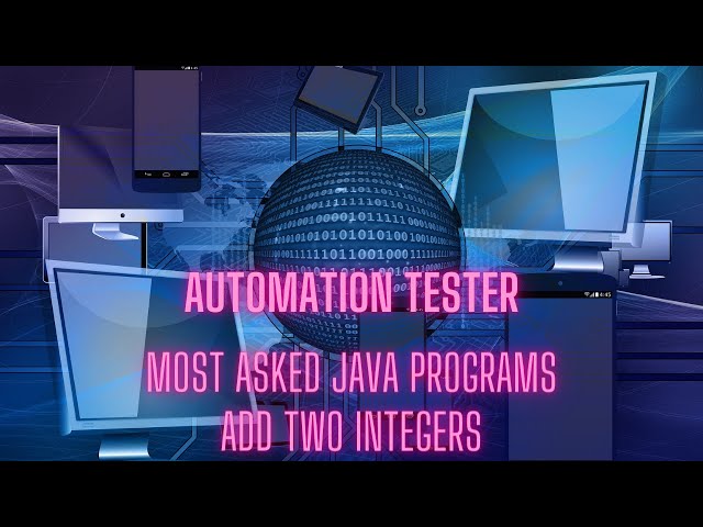 Program to Add Two Integers in Java Eclipse #selenium #java