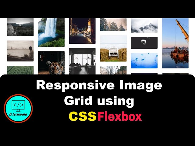 Responsive Image Grid using CSS Flexbox.