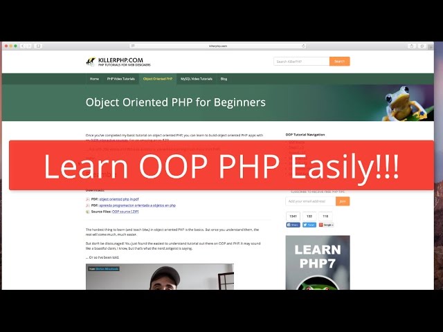Learn OOP PHP in just 22 steps!