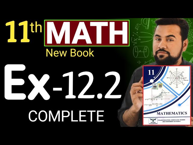 11th Math Exercise 12.2 - New Book - class 11 math chapter 12 Ex-12.2