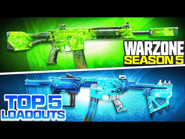 TOP 5 *META* LOADOUTS in SEASON 5! 👑 (Best Warzone Class Setup)