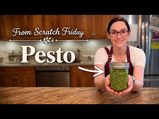5 Minute Pesto Recipe EVERYONE Should Make | From Scratch Friday