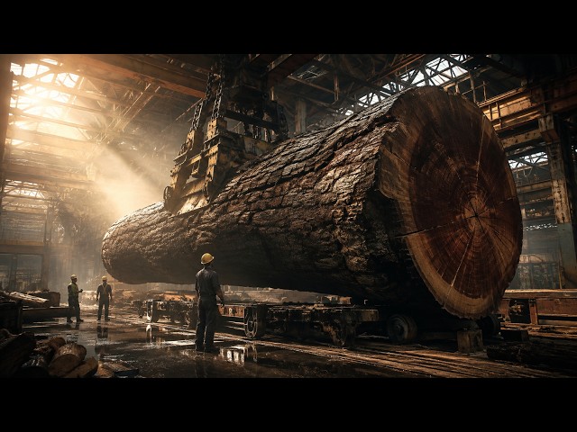 Giant Wood Processing Factory Processes Thousand Year Old Trees | An Amazing Sight