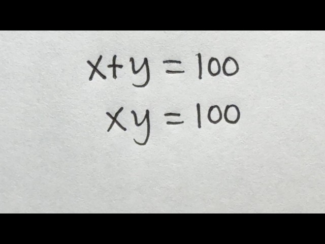 Solve for x and y in this nice simultaneous equation | Math Olympiad Mathematics