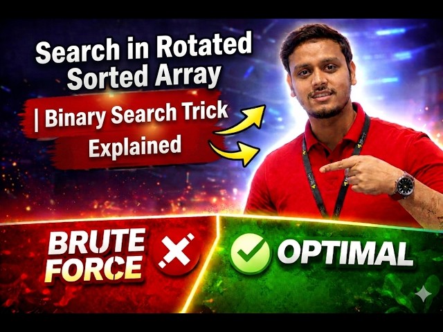 Search in Rotated Sorted Array | Binary Search Trick Explained