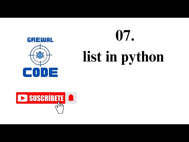 07. list in python | python for cyber security