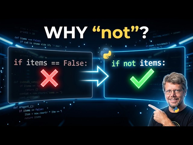 Why do Python developers write if not instead of if == False?