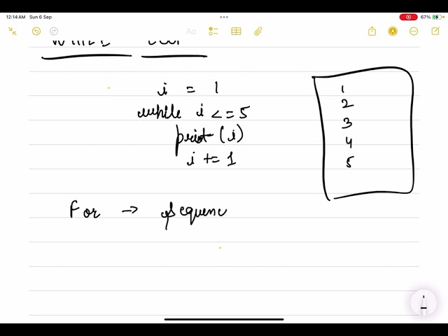 For loop vs while loop in python 