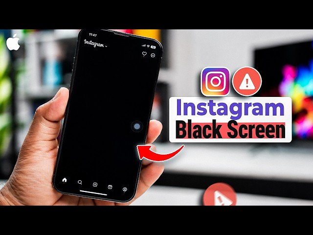 Solve Instagram White Screen Problem on iPhone