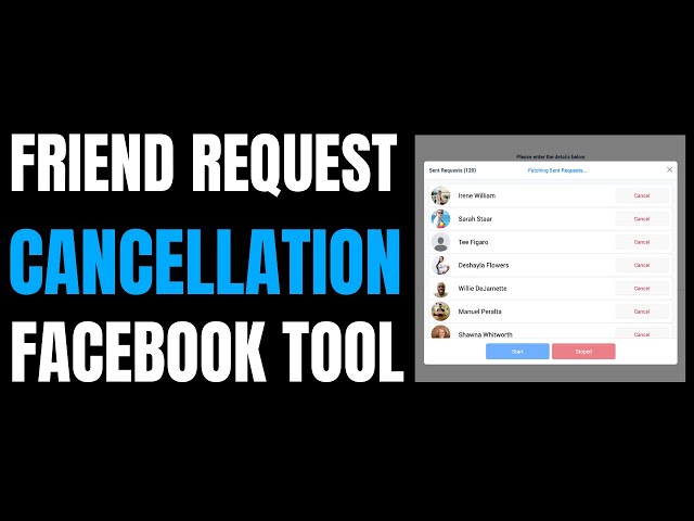 EMS - Facebook Friend Request Cancelation Tool