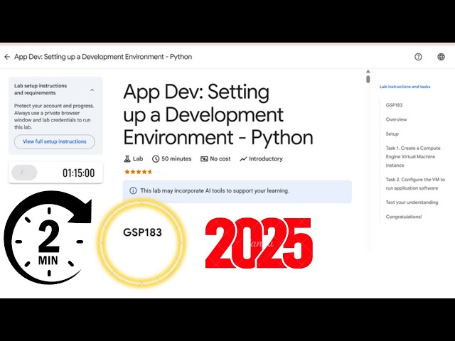App Dev: Setting up a Development Environment - Python #GSP183 #qwiklabs #arcade
