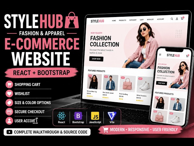 StyleHub – Fashion & Apparel E-Commerce Website | Web Development Internship Project