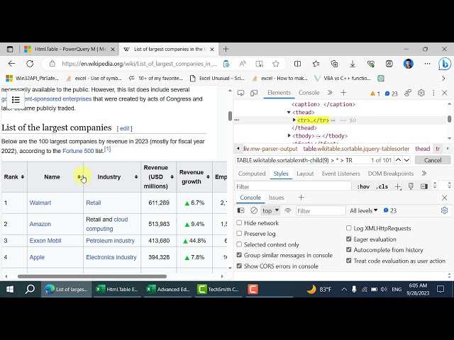 Web Scraping Made EASY With Html.Table M function: Complete Guidelines.