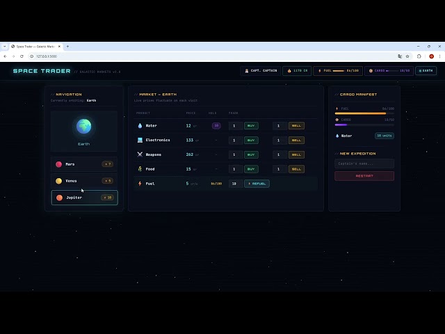 CS50P Final Project - Space Trader