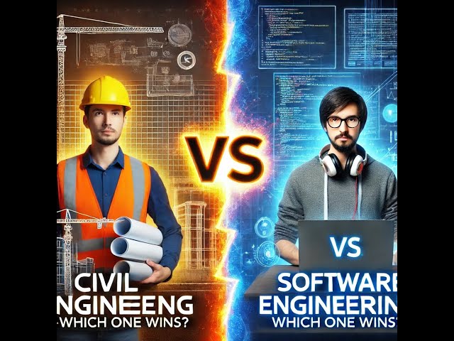 🔥 Civil Engineering vs Software Engineering – Which Career is Better in 2025?