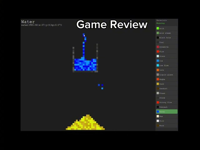Pixel Physics Sandbox - Python Game Beta Review