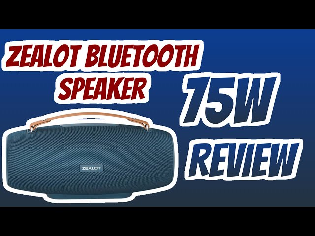 ZEALOT Bluetooth Speaker 75W REVIEW RECOMMENDATION #portablespeaker #bluetoothspeaker