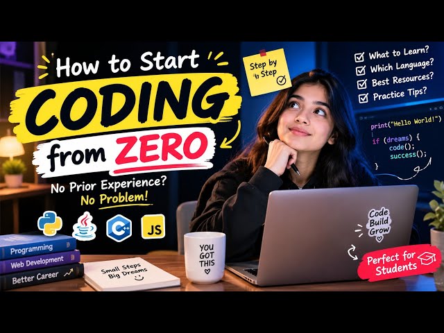 🔥 How to Start Coding From ZERO in 2026 | Beginner’s Roadmap