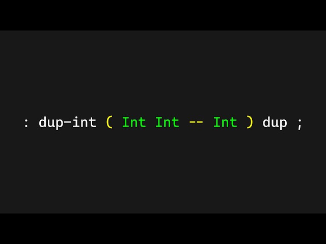 My Language Has Stack Effects