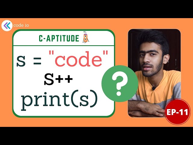Pointer++ | C-Aptitude | Ep-11 | Interview Preparation | English | code io