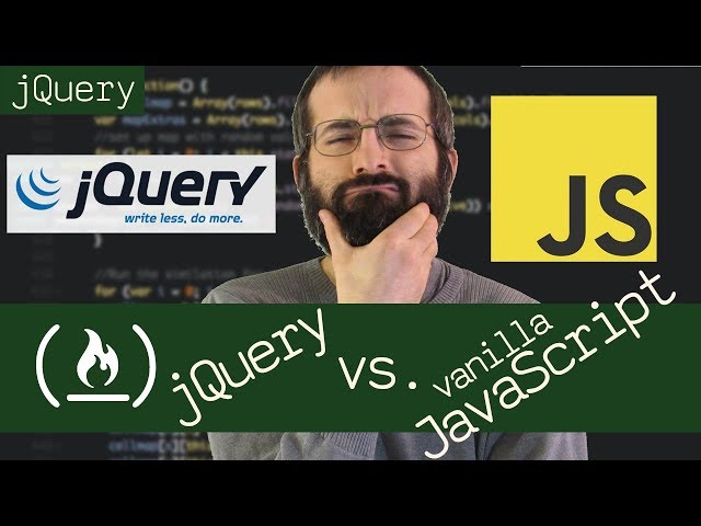 jQuery vs vanilla JavaScript - Beau teaches JavaScript