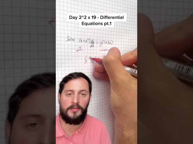Day 76: Differential Equations pt. 1 • 100 Days of A-Level Maths 🧮