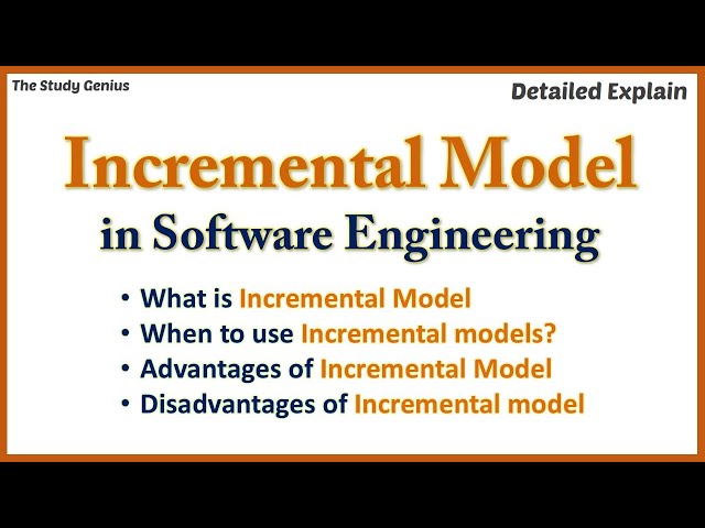 Incremental Model in Software Engineering - Incremental Model