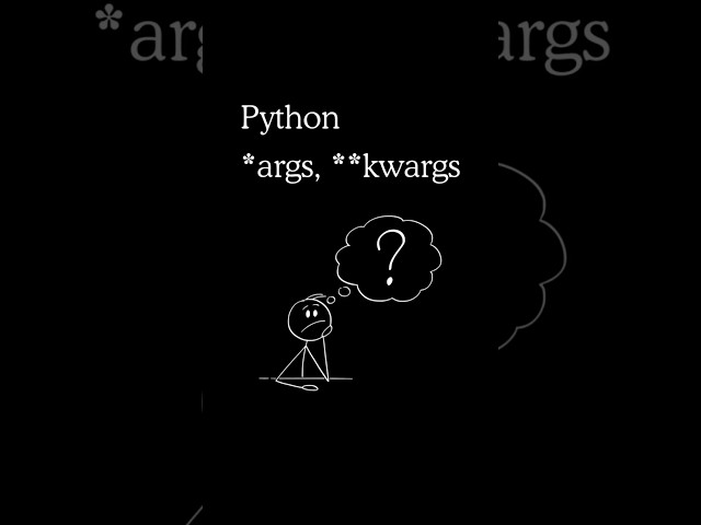 What *args **kwargs actually do (finally explained) #python #coding #shorts