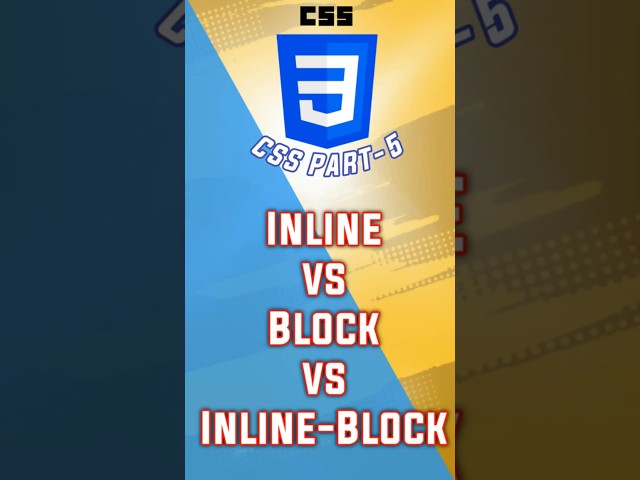 Inline vs Inline-Block vs Block: The Ultimate Guide #code #quiz #codewithharry