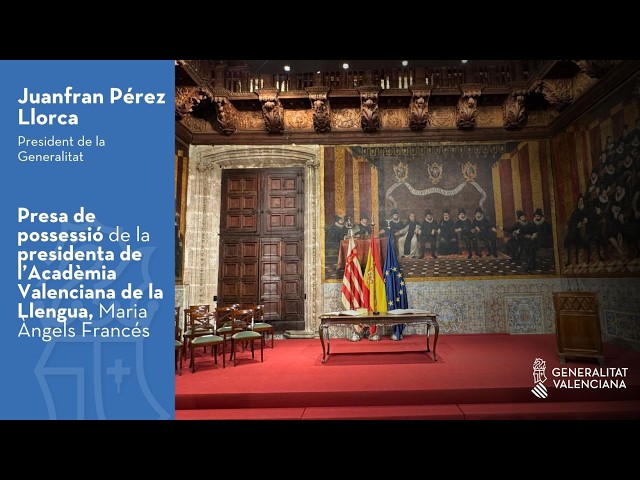 🏛💼 Presa de possessió de la presidenta de l´Acadèmia Valenciana de la Llengua, Maria Àngels Francés