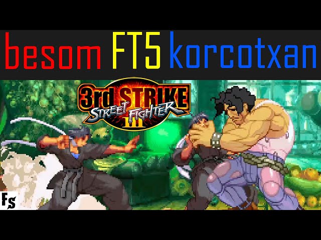 Street Fighter III: Third Strike - besom [Makoto] vs korcotxan [Hugo] (Fightcade FT5)