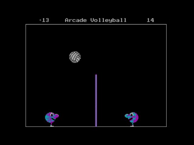 Arcade volleyball (PC MS-DOS, 1988)
