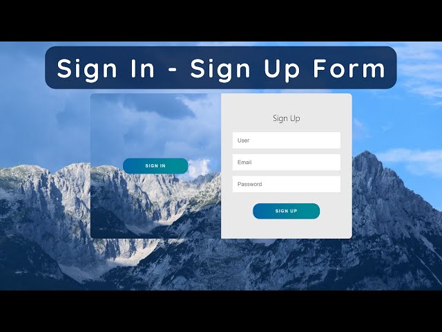 How to create Login and Registration  form in HTML, CSS and JavaScript