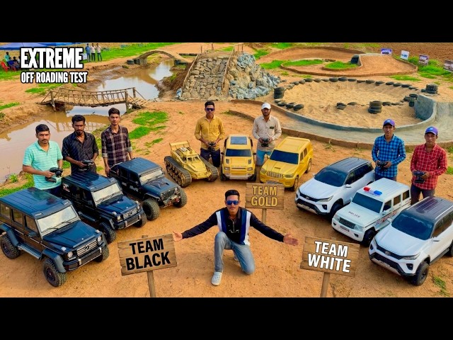 RC Gold Rush Cars vs Black Vs White Monster Cars Canal Track – Chatpat toy tv