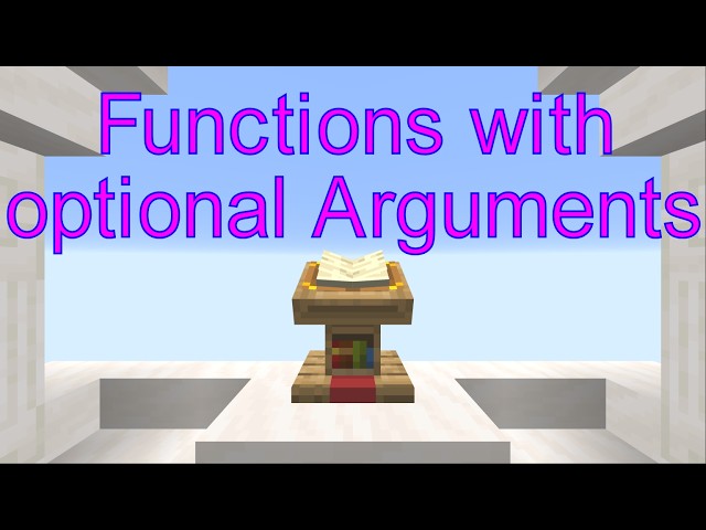 Redstone Commands: Episode 93 - Functions with optional Arguments [Java Edition 26.1.2]