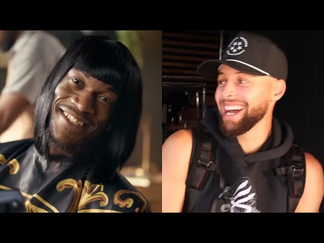 Steph Curry can't stop laughing at Jimmy Butler's new look for ad 😂