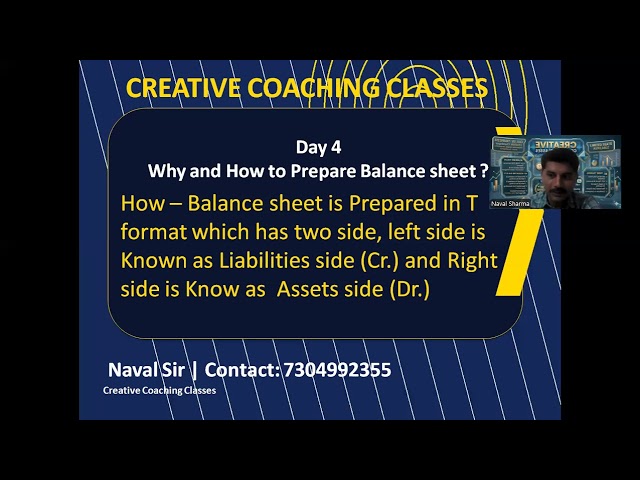 4  Balace Sheet